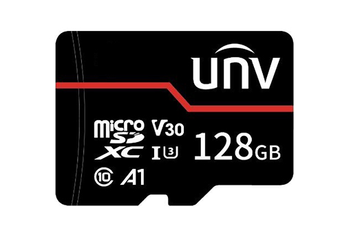 TF-128G-MT-IN | UNV 128 GB microSD memory card for use in outdoor surveillance cameras